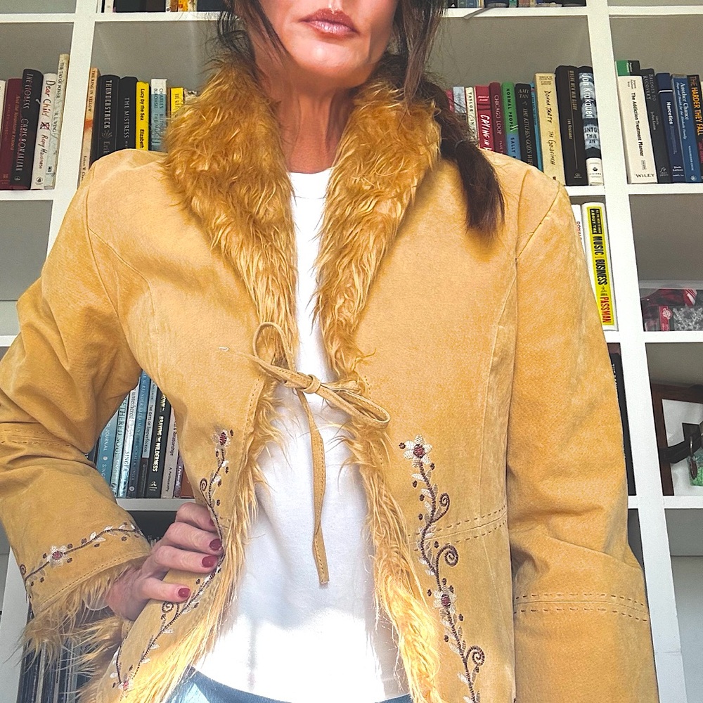 Vintage Penny Lane Leather Lined Jacket